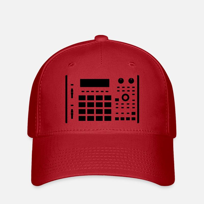 MPC 1000 white - Flexfit Cap - Rot
