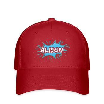 Gift for Alison - Flexfit Cap - red - Front