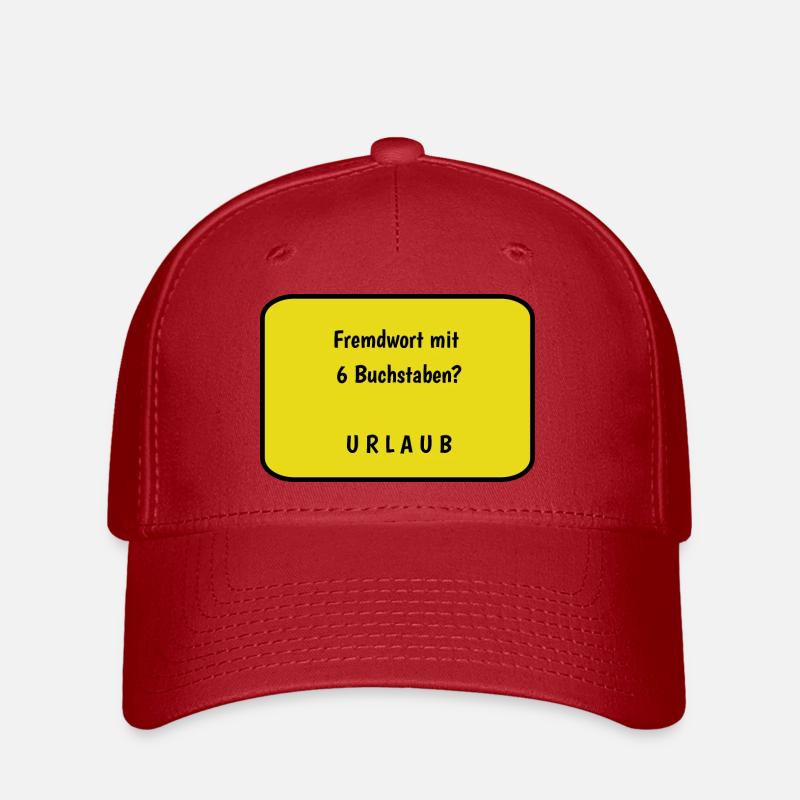 Urlaub - Flexfit Cap - Rot