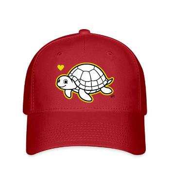 Max_the_turtle - Flexfit Cap - red - Front