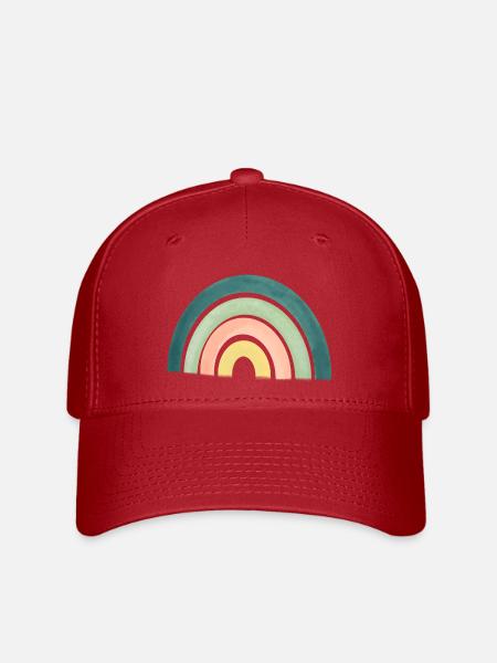 Regenbogen - Flexfit Cap - Rot