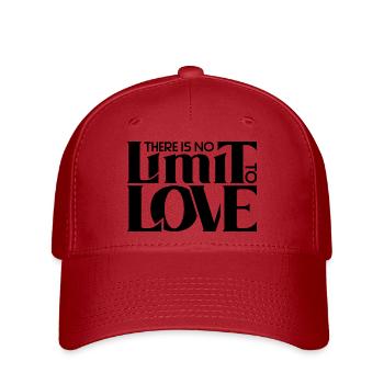 There is no Limit to Love | Polyamorous *black* - Flexfit Cap - red - Front