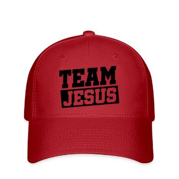 jesus team - Flexfit Cap - Rot - Vorne