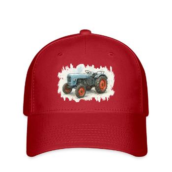 Königstraktor - Flexfit Cap - Rot - Vorne