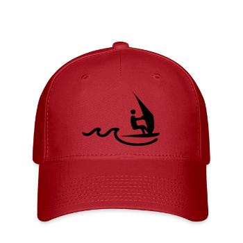 sail boarder - Casquette Flexfit - rouge - Devant