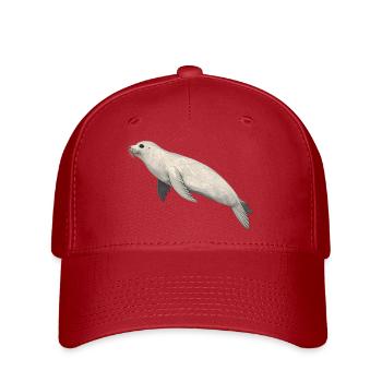 Sceau géométrique - Casquette Flexfit - rouge - Devant