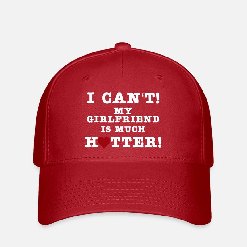 Liebesshirt über Meine Freundin - Flexfit Cap - Rot