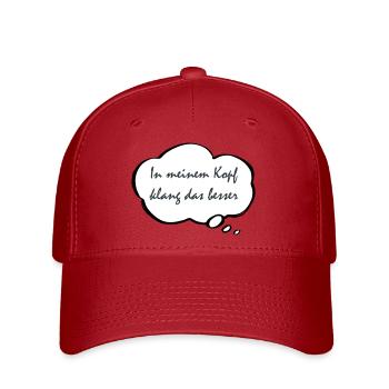 Ça sonnait mieux dans ma tête - Casquette Flexfit - rouge - Devant