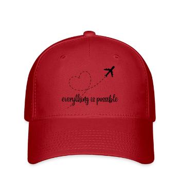Everything is possible - Flexfit Cap - red - Front