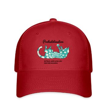 Prokatztination - the art of doing nothing - Flexfit Cap - red - Front