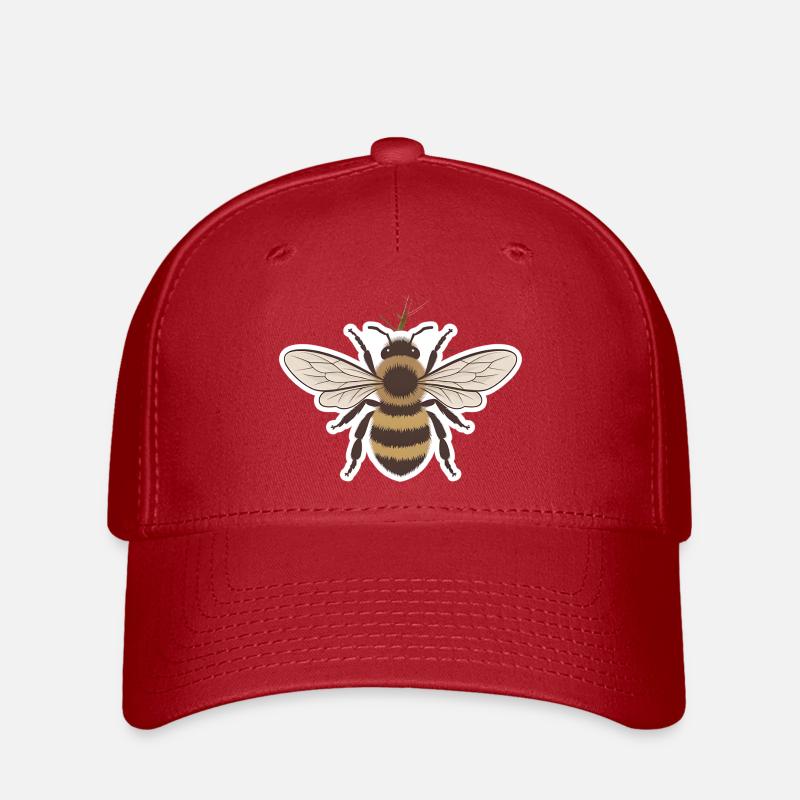 Bee - Flexfit Cap - red