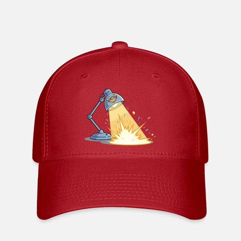 Lampe Explosive Espiègle - Casquette Flexfit - rouge