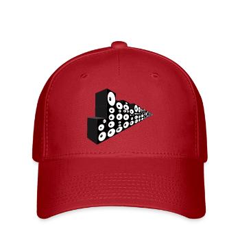 Mur de son infini - Casquette Flexfit - rouge - Devant
