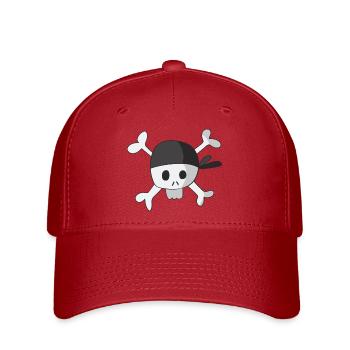 Pirat - Flexfit Cap - Rot - Vorne