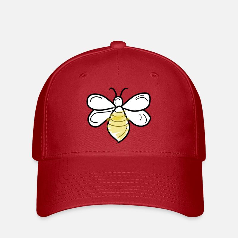 vecter d’abeille - Casquette Flexfit - rouge