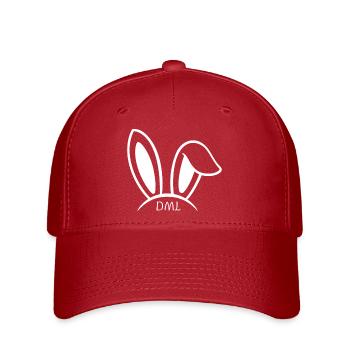 oreilles lapin DML - Casquette Flexfit - rouge - Devant