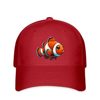 Clownfisch - Flexfit Cap - Rot - Vorne