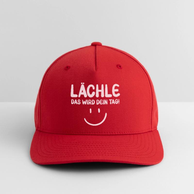 Lächle das wird dein Tag - Motivation Flexfit Cap