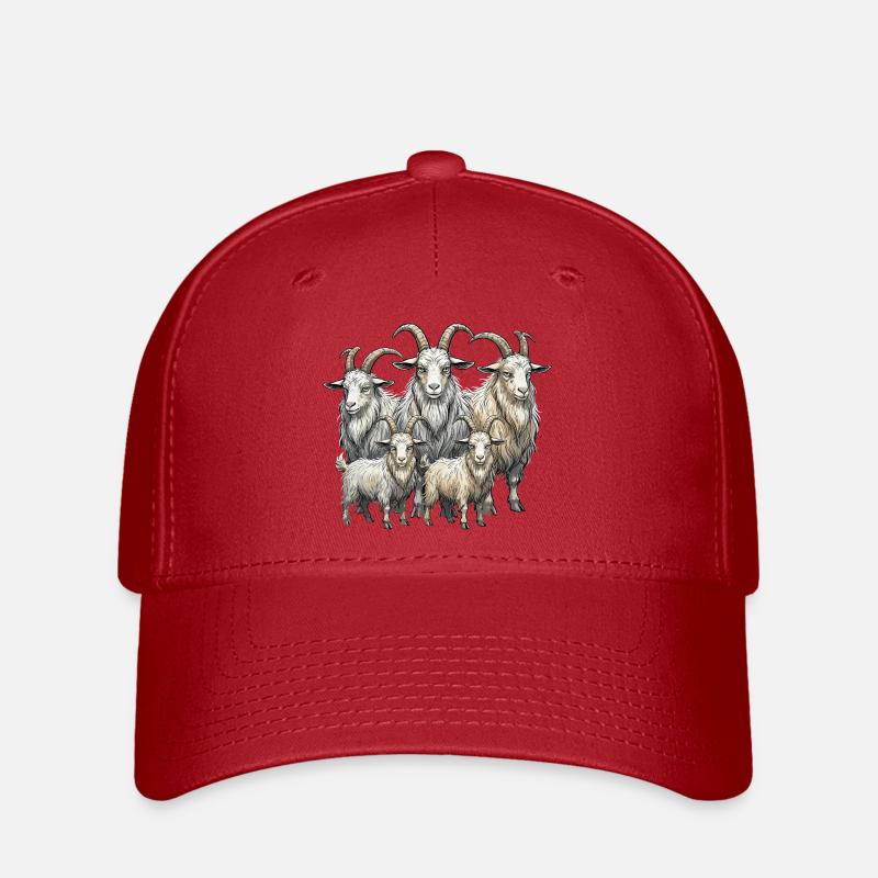Troupeau de chèvres - Casquette Flexfit - rouge