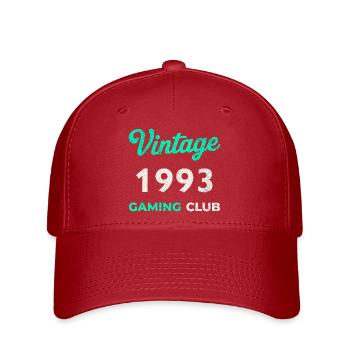 Vintage 1993 – Gaming Club Retro Birth Year - Flexfit Cap - red - Front