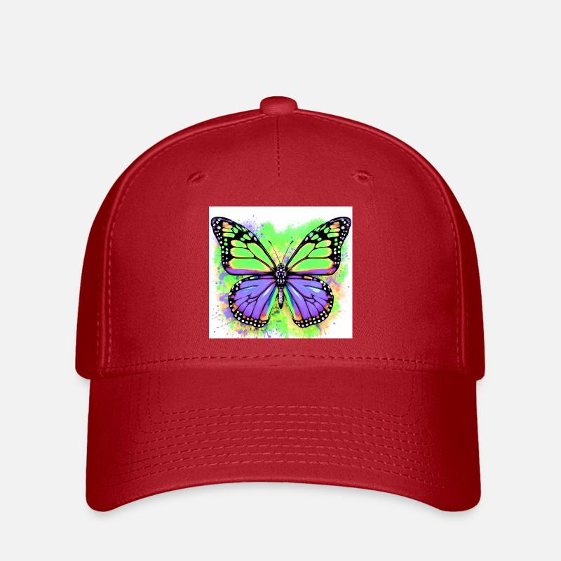 Schmetterling - Flexfit Cap - Rot