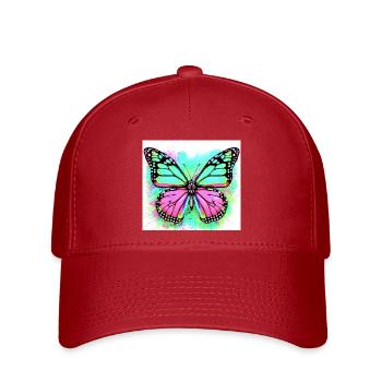 butterfly - Flexfit Cap - red - Front