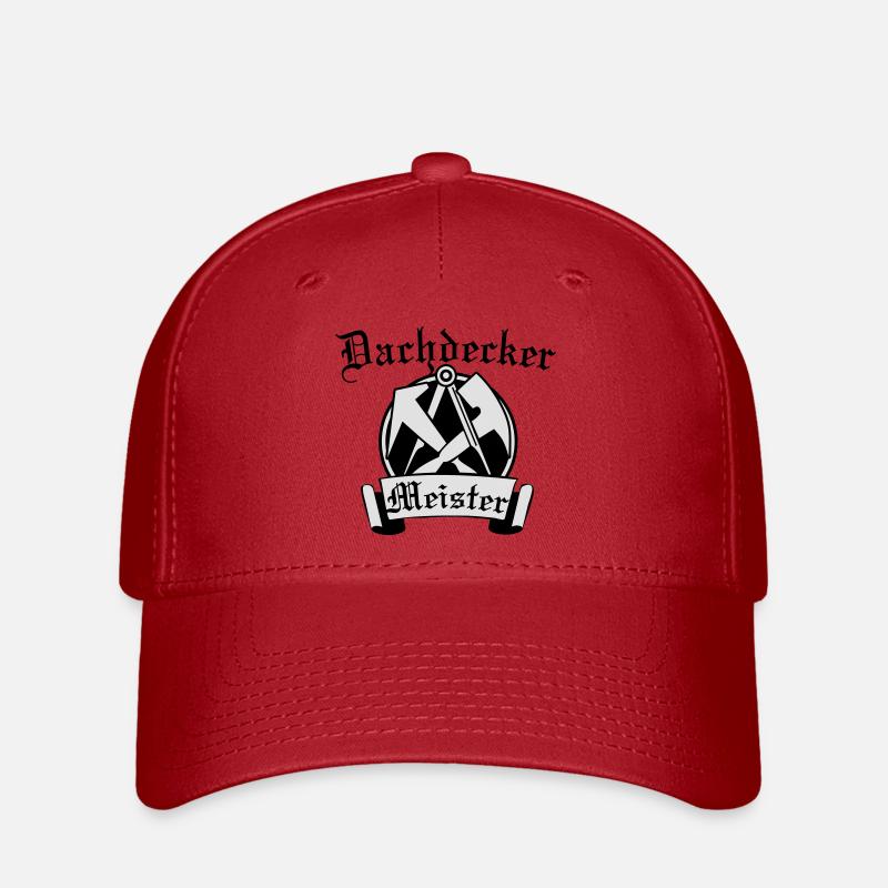 Dachdeckermeister - Flexfit Cap - Rot