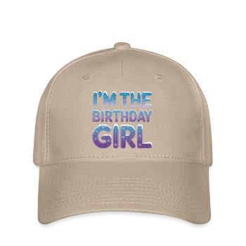 In The Birthday Girl Winter Snowflakes - Flexfit Cap - khaki - Front