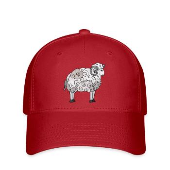 bélier - Casquette Flexfit - rouge - Devant