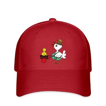 Chicken in Farm Chick Chickens Farmer - Flexfit Cap - red - Front