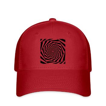 spiral - Flexfit Cap - red - Front