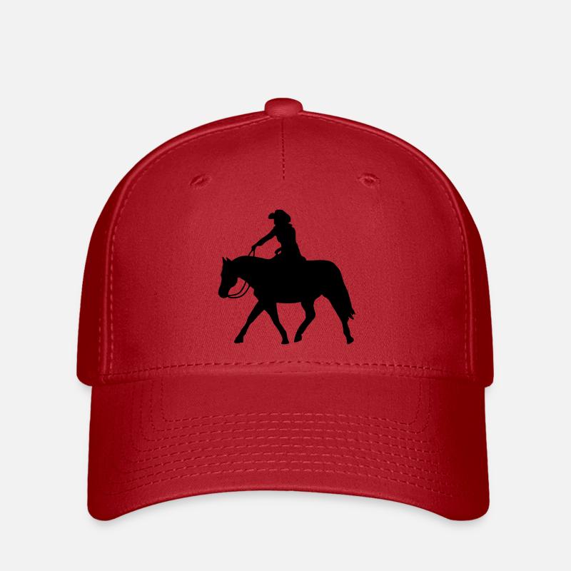 Ranch Riding Extends Trot - Flexfit Cap - red