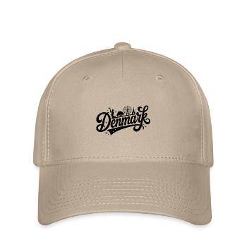 Dänemark - Souvenir-Design - Flexfit Cap - Khaki - Vorne