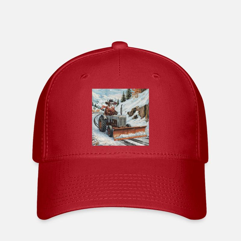 Snowplow - Flexfit Cap - red