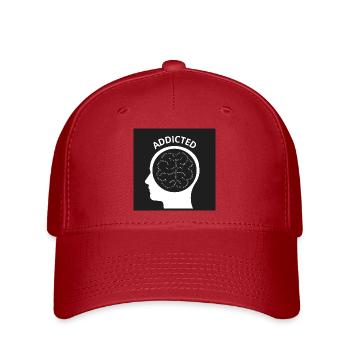 Addicted - Flexfit Cap - red - Front