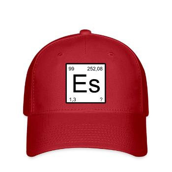 It Element Style: Minimal Science Look - Flexfit Cap - red - Front