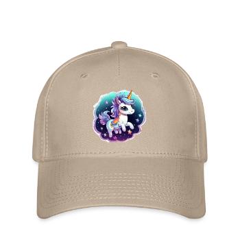 Licorne cosmique avec écharpe - Casquette Flexfit - kaki - Devant