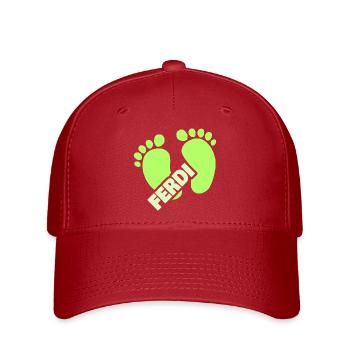 Naissance de Ferdi - Casquette Flexfit - rouge - Devant