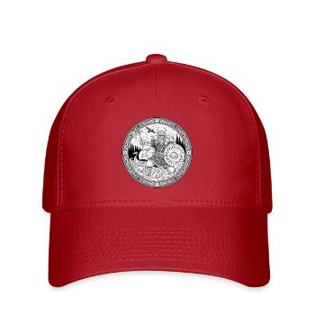 Runenheld der Nordsee - Flexfit Cap - Rot - Vorne