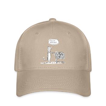 Where's the dog food again? – Shopping Cat - Flexfit Cap - khaki - Front