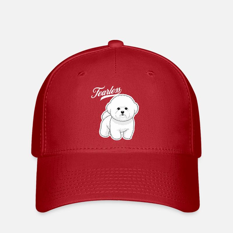 Caniche Courage - Casquette Flexfit - rouge
