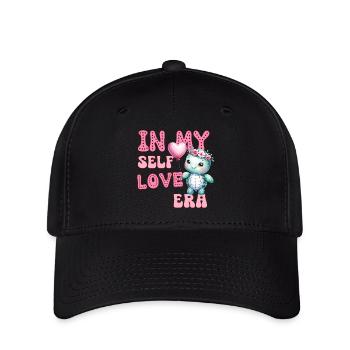 Cute Valentine's day Turtle - In my self love - Flexfit Cap - black - Front