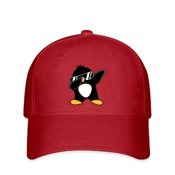Dabbing Penguin - Flexfit Cap - red - Front