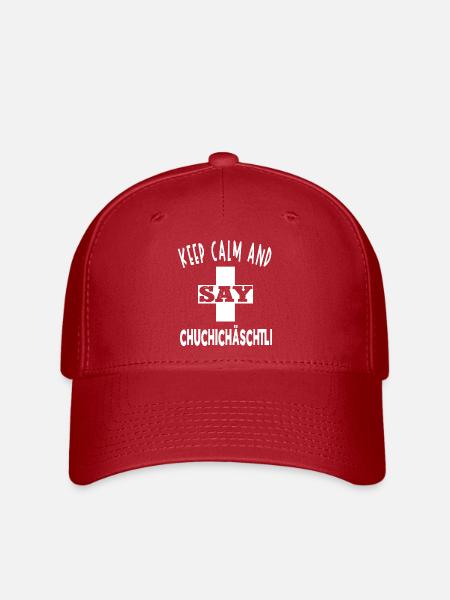 Schweizer Humor | CHUCHICHÄSCHTLI - Flexfit Cap - Rot