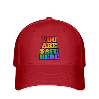 LGBT safe space You are safe here - Flexfit Cap - red - Front