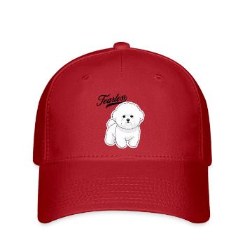 Fearless Poodle - Flexfit Cap - red - Front