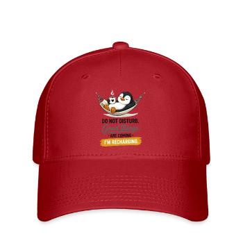 Penguin Recharging Hammock - Flexfit Cap - red - Front