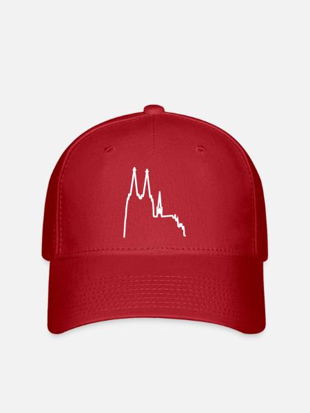 Kölner Dom - Flexfit Cap - Rot