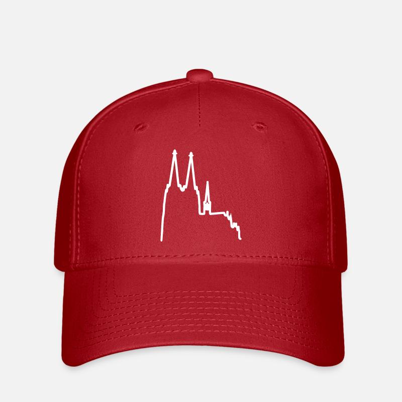 Cologne cathedral - Flexfit Cap - red