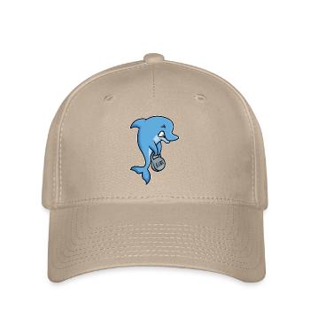 conception forte de forme physique de dauphin - Casquette Flexfit - kaki - Devant